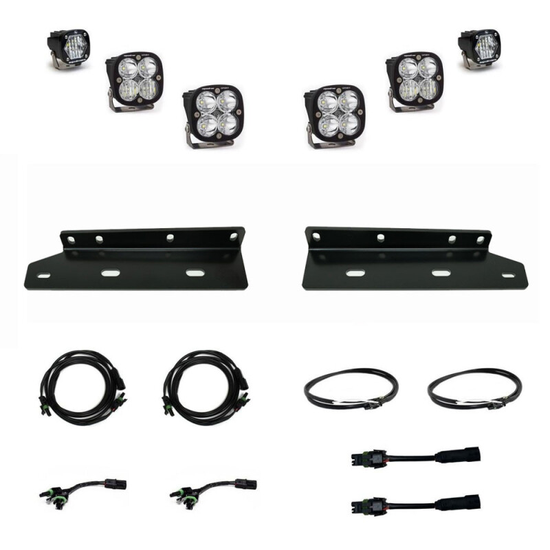 Ford Raptor Fog Light Pocket Kit - Baja Designs - Pro Fog Pocket Sport - `21-`27